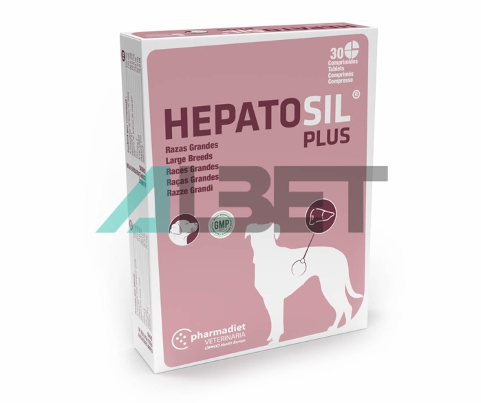 Hepatosil Razas Grandes, protector hepático para perros, laboratorio Opko