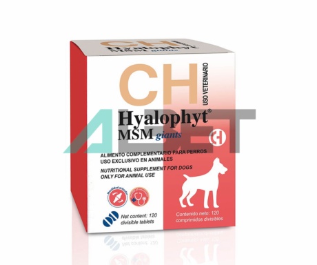 Hyalophyt MSM Razas Gigantes, condroprotector canino, laboratorio Chemical Iberica