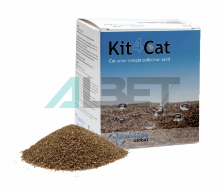 Arena natural para obtener muestras de orina en gatos