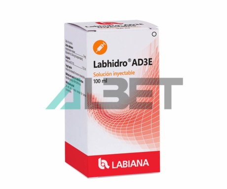 Labhidro AD3E, suplement vitamínic per animals, laboratori Labiana