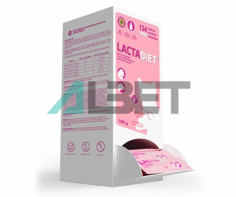 Lactadiet, sobres de leche en polvo para gatitos y hurones, marca Opko