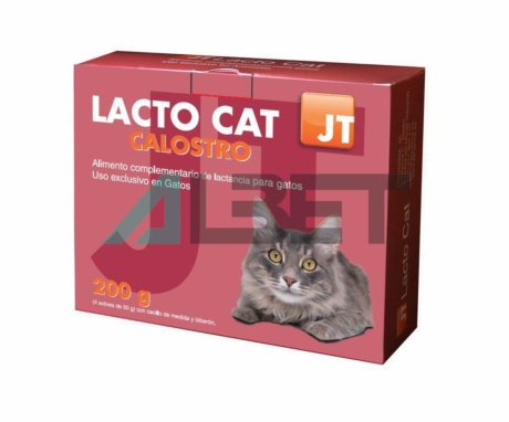 Lacto Cat Calostro, llet en pols per gatets, marca JTPharma