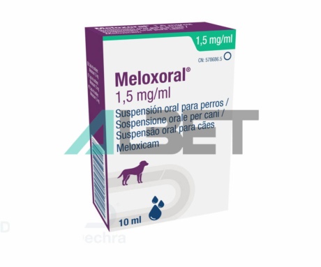 Meloxoral, antiinflamatorio en jarabe para perros, marca Dechra