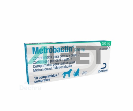 Metrobactin, comprimits antibiòtics per gats i gossos, marca Dechra