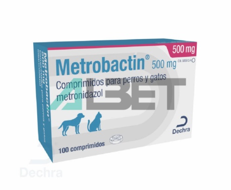 Metrobactin, metronidazol antibiòtic per gats i gossos, marca Dechra
