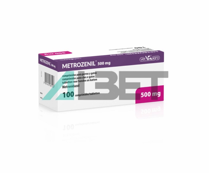 Metrozenil, antibiótico metronidazol en comprimidos, laboratorio Alivira