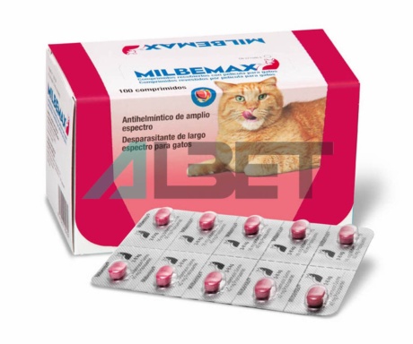 Milbemax, comprimits antiparasitaris per gats, marca Elanco