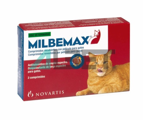 Milbemax, comprimits antiparasitaris per gats grans, marca Elanco