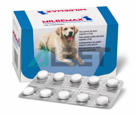 Milbemax, antiparasitario interno para perros grandes, laboratorio Elanco