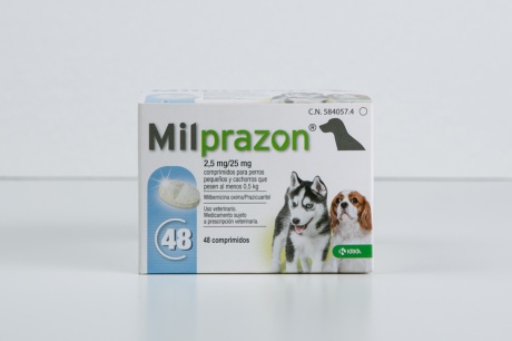 Antiparasitario interno en comprimidos para perros, marca Labiana