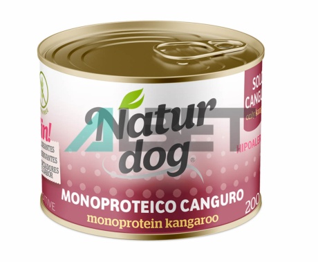 Naturdog Canguro Monoproteico, latas de comida para perros