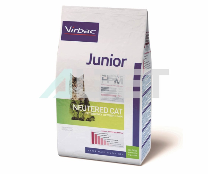 Junior Neutered Cat, pienso para gatos jóvenes, marca Virbac