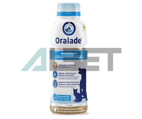 Oralade Advanced GI Gossos Gats, rehidratant isotònic per mascotes, Ecuphar