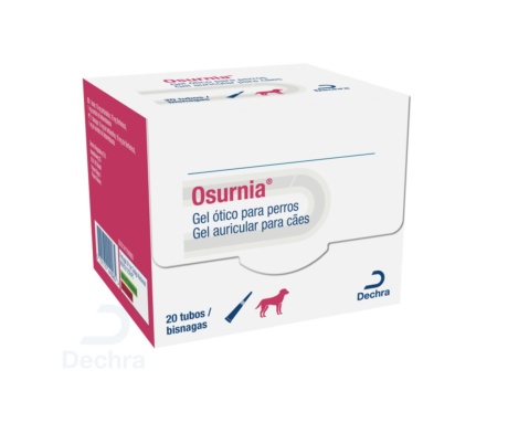 Osurnia, gel auricular para otitis en perros, marca Dechra