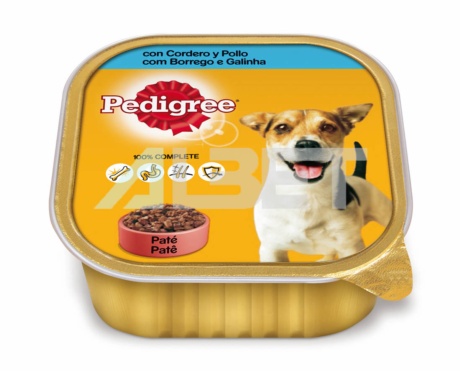 Pedigree tarrina adulto - Alimento húmedo para perros de 1 a 8 años de edad. Tarrinas individuales de 300 gramos