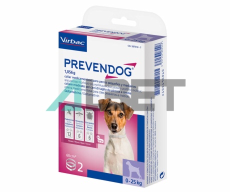 Collar antiparasitario para perros medianos, laboratorio Virbac