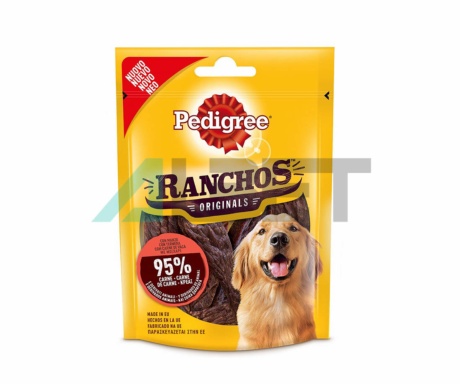 Snacks en láminas masticables de buey para perros, marca Pedigree