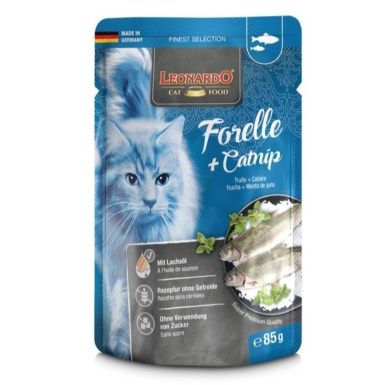 Sobres d'aliment humit per gats, marca Leonardo