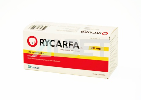 Rycarfa 20mg, antiinflamatori per gossos, laboratori Hifarmaxs