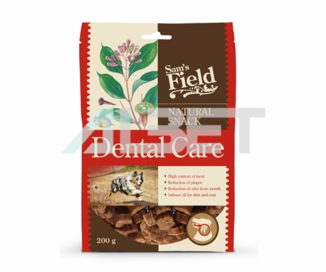 Sam´s Field Natural Snack Dental Care, Snack natural per gossos, cura de la higiene oral