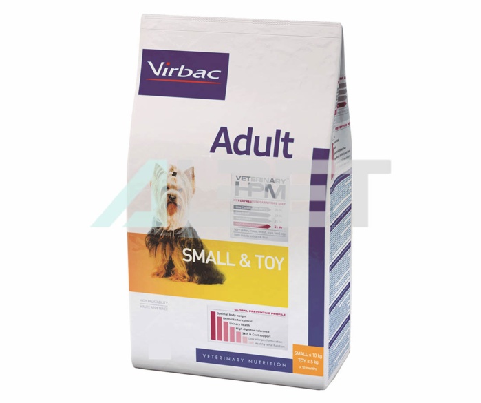 Adult Dog Small & Toy, pienso para perros pequeños y miniatura, marca Virbac