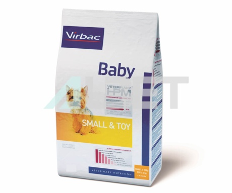 Baby Dog Small & Toy, pinso per cadells petits, marca Virbac