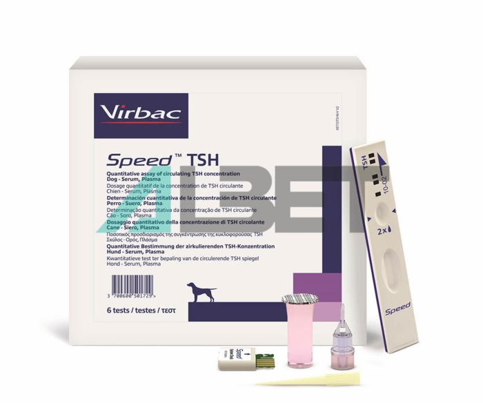 Speed TSH, test para hipotiroidismo canino, laboratorio Virbac