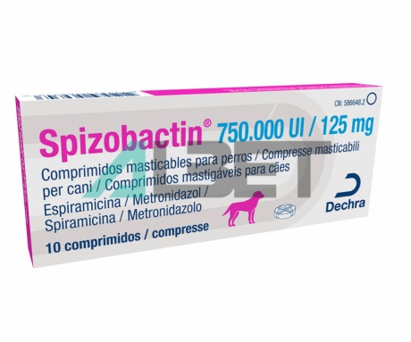 Spizobactin, antibiòtic en comprimits per gats i gossos, laboratori Dechra