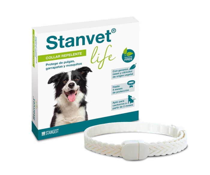 Collar natural antiparasitario para perros, marca Stangest