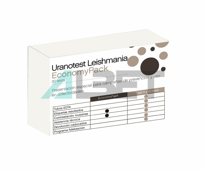 30 test para detectar leishmania en sangre, marca Urano