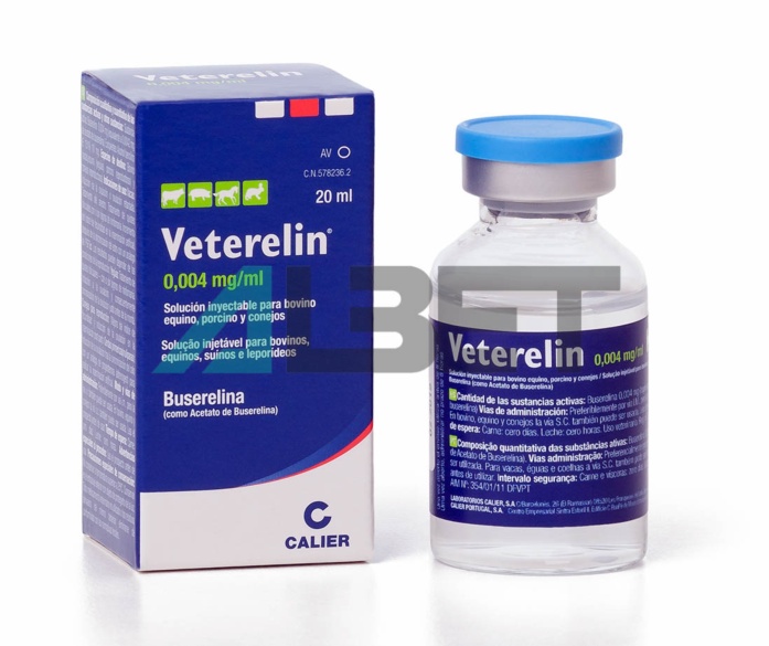 Veterelin 0,004mg/ml prostaglandina inyectable, laboratorio Calier