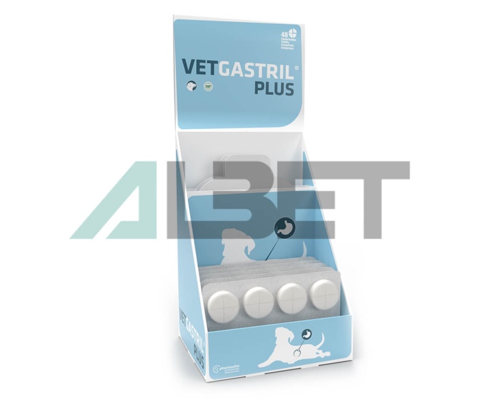 Vetgastril Plus Comprimidos, protector gástrico para perros, marca Opko