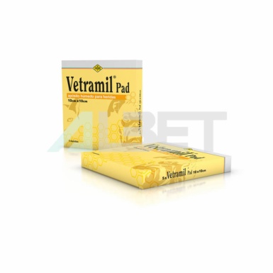 Vetramil Pad, apòsit natural amb mel per cicatritzar ferides en animals