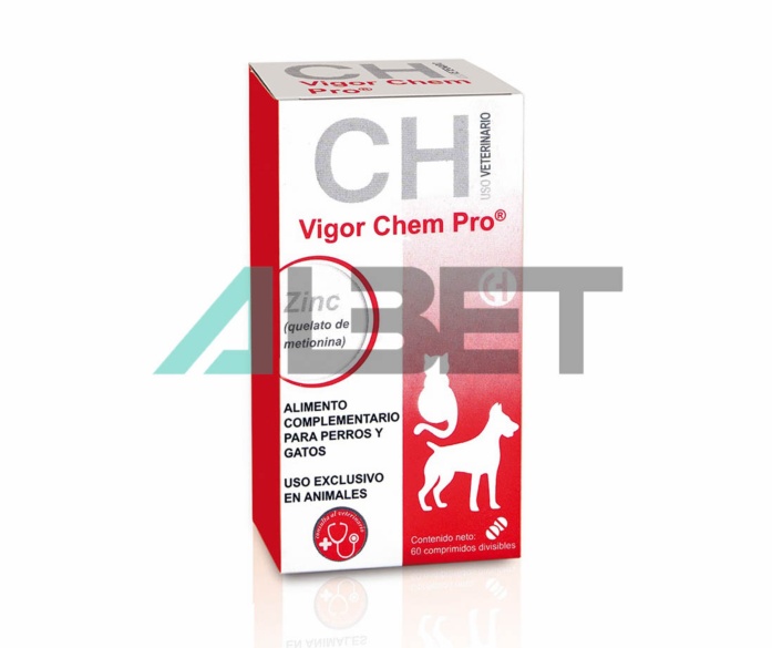 Vigor Chem Pro vitaminas para perros y gatos, laboratorio Chemical Iberica