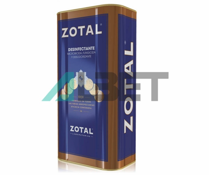 Zotal ZA, desinfectante líquido para granjas, marca Zotal