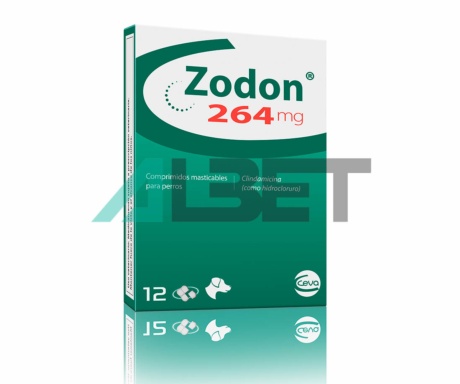Zodon, antibiótico en comprimidos para gatos y perros, laboratorio Ceva