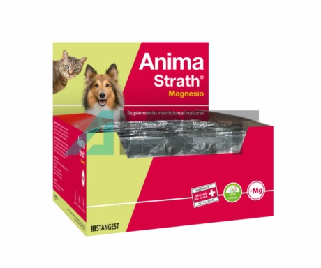 Anima Strath Magnesio suplemento energético para perros y gatos, marca Stangest