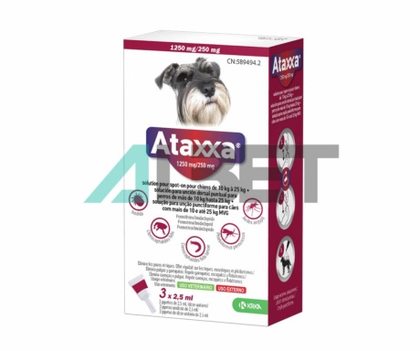 Ataxxa, pipetes antiparasitàries per gossos de 10 a 25kg, marca Labiana