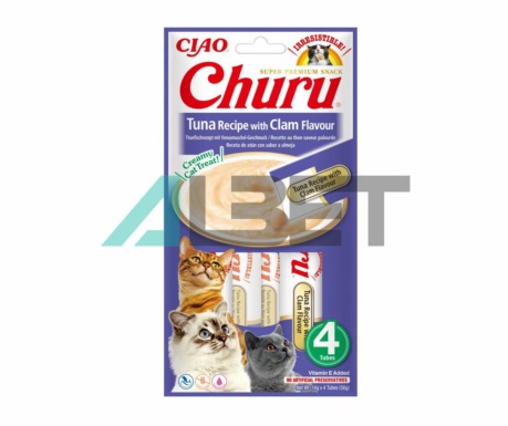 Receta Atun Almeja Churu, snacks naturales para gatos