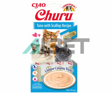 Receta Atun Vieira Churu, snacks naturales para gatos