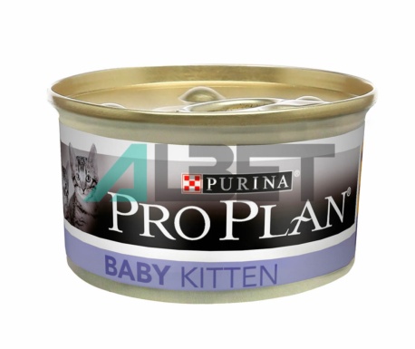 Latas de comida húmeda para gatitos, marca Proplan Purina