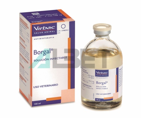 Antibiótico inyectable para animales, laboratorio Virbac