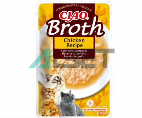 Broth Pollo Churu, snacks naturales para gato