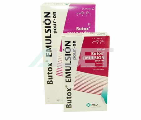 Butox Emulsion Pour On 7.5% antiparasitario para bovinos y ovinos