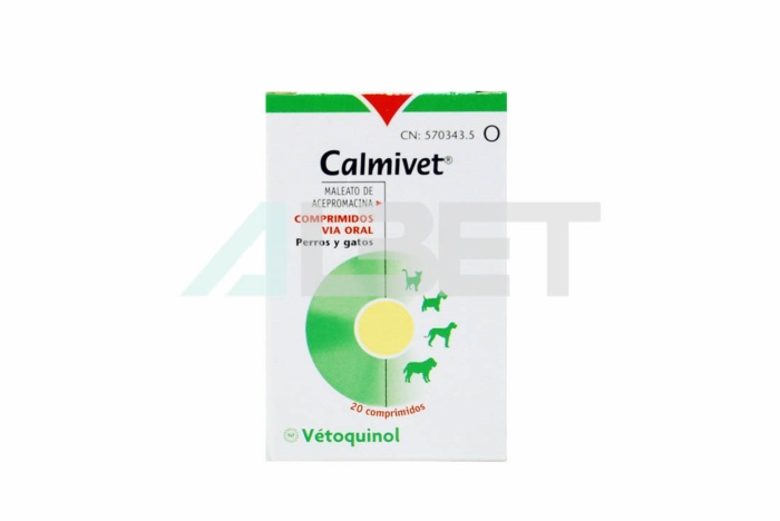 Calmivet comprimidos tranquilizantes para animales, marca Vetoquinol