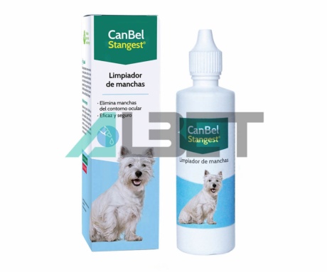 CanBel limpiador de manchas oculares y del pelo en perros y gatos, Stangest
