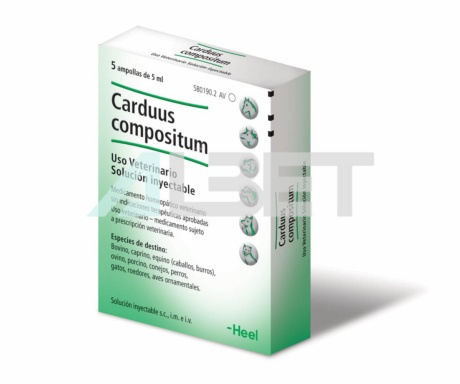 Carduus Compositium, homeopaíia veterinaria hepática, marca Heel