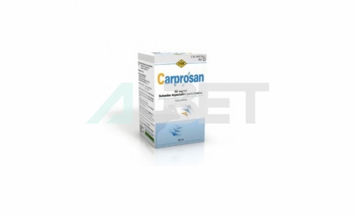 Caprosan 50mg/ml antiinflamatorio y analgésico para bovinos, marca Fatro