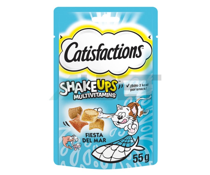Catisfactions Shake Ups Fiesta del Mar, snacks para gatos