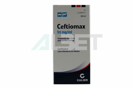 Ceftiomax 50mg/ml antibiótico inyectable para cerdos y vacas